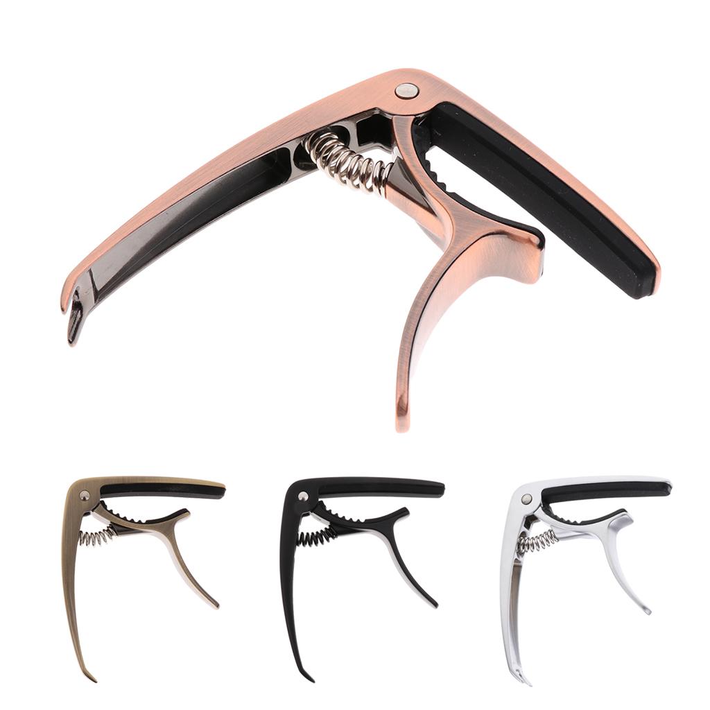 Zinc Alloy Guitar Capo Tune Clamp Quick Change Clip for Acoustic Electric Bass Ukulele and Accessories