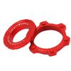 CANSUCC Bike Hub Disc Brake Center Lock Adapter Aluminum Alloy Center Lock Disc to 6 Pin Disc Adapter Red