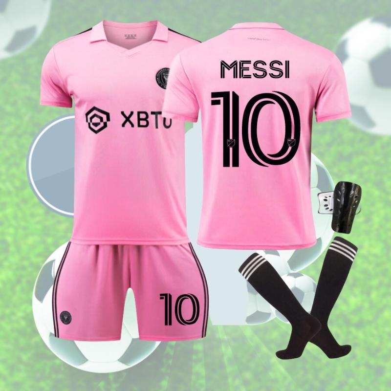 2324 Miami International Messi 10 Home Soccer Jersey Ultra-fine Fiber Material