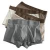 4Pcs Men Boxer Underwear Elastic Mid-Waist Design Breathable Fabric Shorts Briefs Letter Print U-Convex Panties Daily Wear