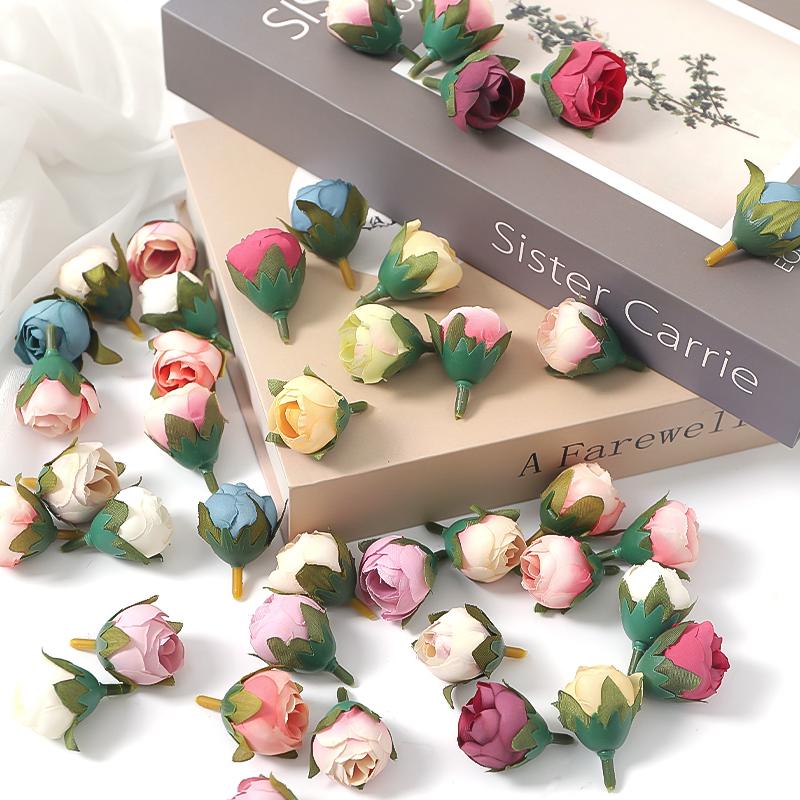 10/30Pcs Rose Artificial Flowers Head Silk Fake Flowers For Home Room Decor Party Table Wedding Decoration DIY Wreath Accessorie