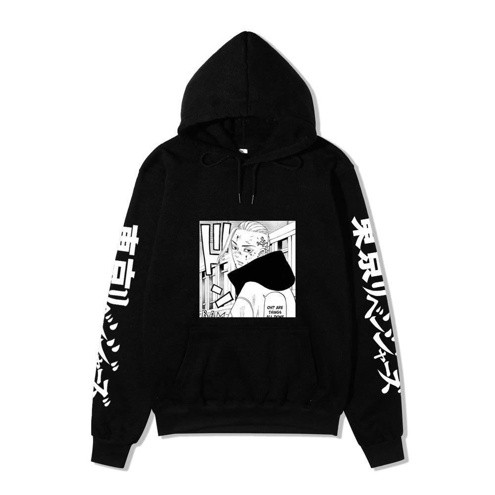 Tokyo Revengers Izana Kurokawa Unisex Fleece Hoodie Autumn Winter Anime Print Long Sleeve Casual Pullover Sweatshirt
