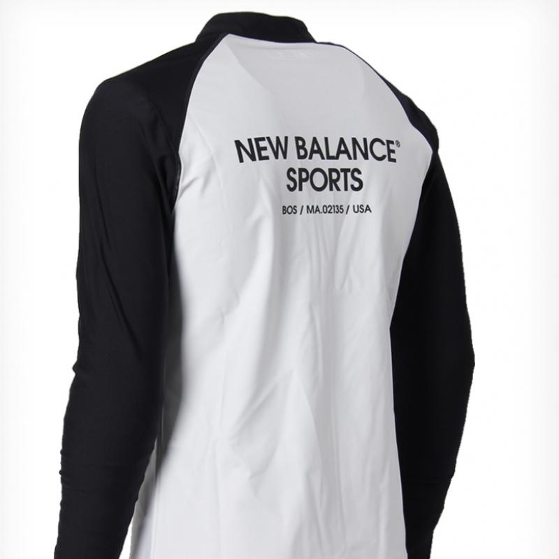 New Balance Uni Summer Zip Up Nbmdd32703 Rash Guard