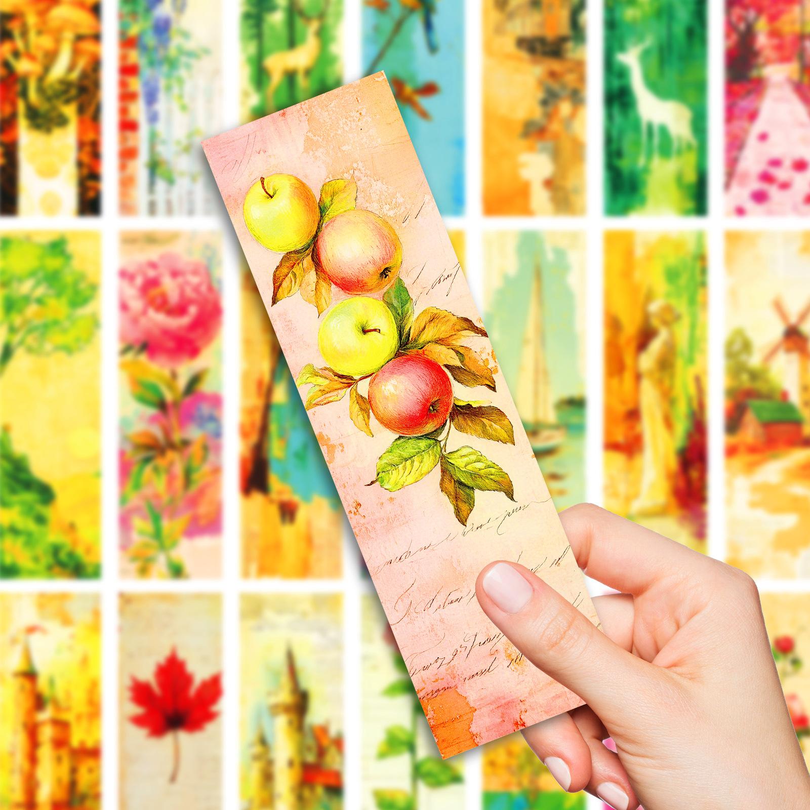 

30 High-Value Retro Posters, Paper Bookmarks, Student Reading Merchandise