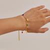 Stainless Steel Starburst Zircon French-American Bracelet - Versatile Fashion Accessory
