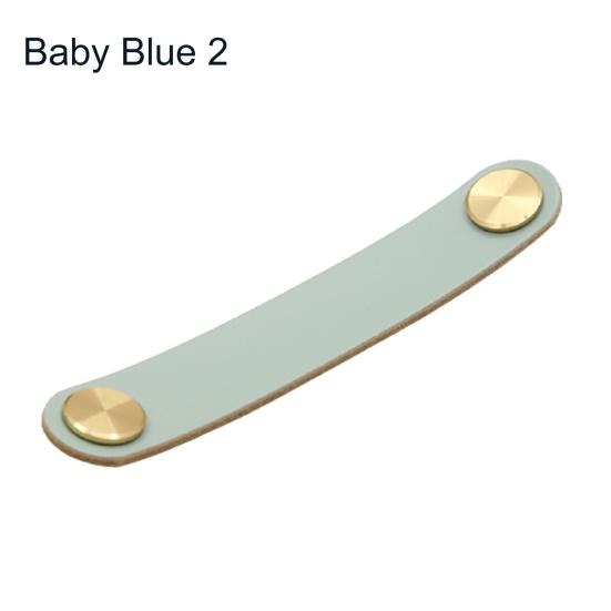 

Soft Faux Leather Cabinet Handle Easy to Install Scratch-resistant Drawer Handle for Bookcase 2 дитини синього кольору