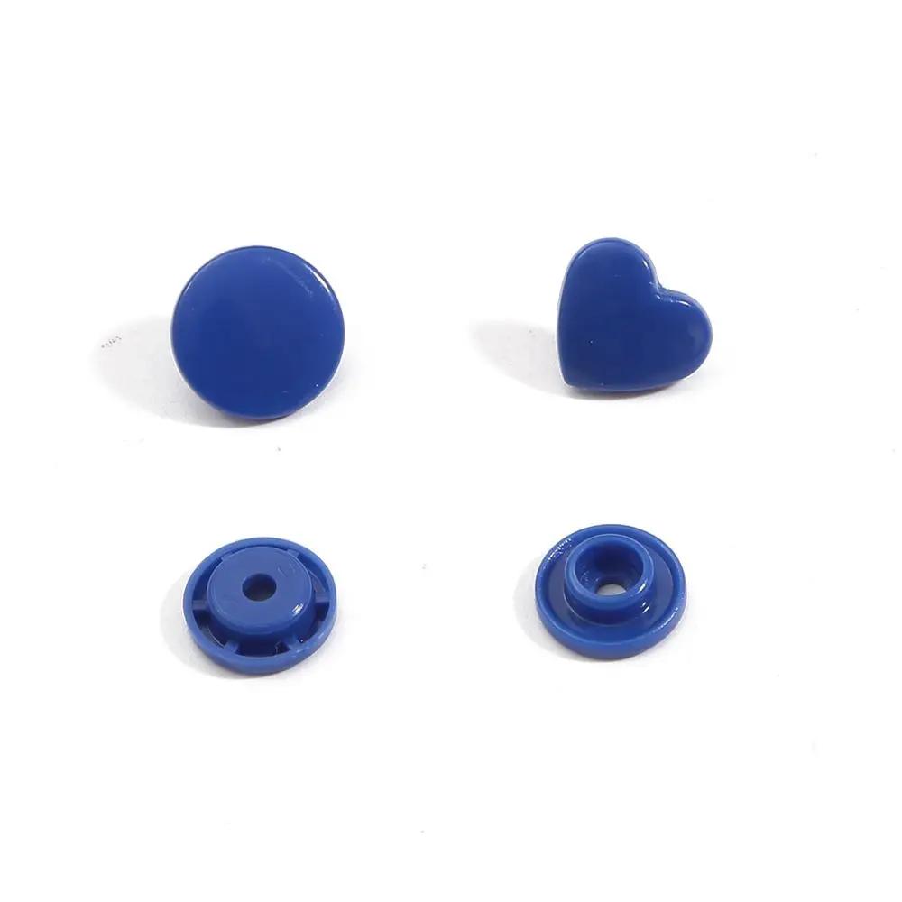 25Set T5 Plastic Heart Shape Snap Buttons12Mm Fasteners Quilt Cover Sheet Button For Scrapbooking Crafts Clothes Clip Accessorie