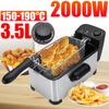 2000W 3.5L Multifunction Kitchen Grill BBQ Tool Electric Deep Fryer Stainless Steel French Fries Chicken Frying Machine
