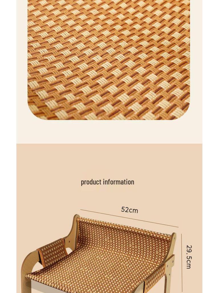Scratch-Resistant Rattan Cat & Dog Sofa Bed