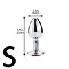 Metal Anal Plug Sex Toys Adult Anal Expansion Training Masturbation Woman/Man Ass Round Crystal Jewelry Butt Plug SM Adult