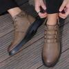 Fashion Men Boots Leather Tooling Shoes Classics Men's Winter Boot Leisure Work Shoes Retro Style Casual Footwear Zapatillas Para Hombre