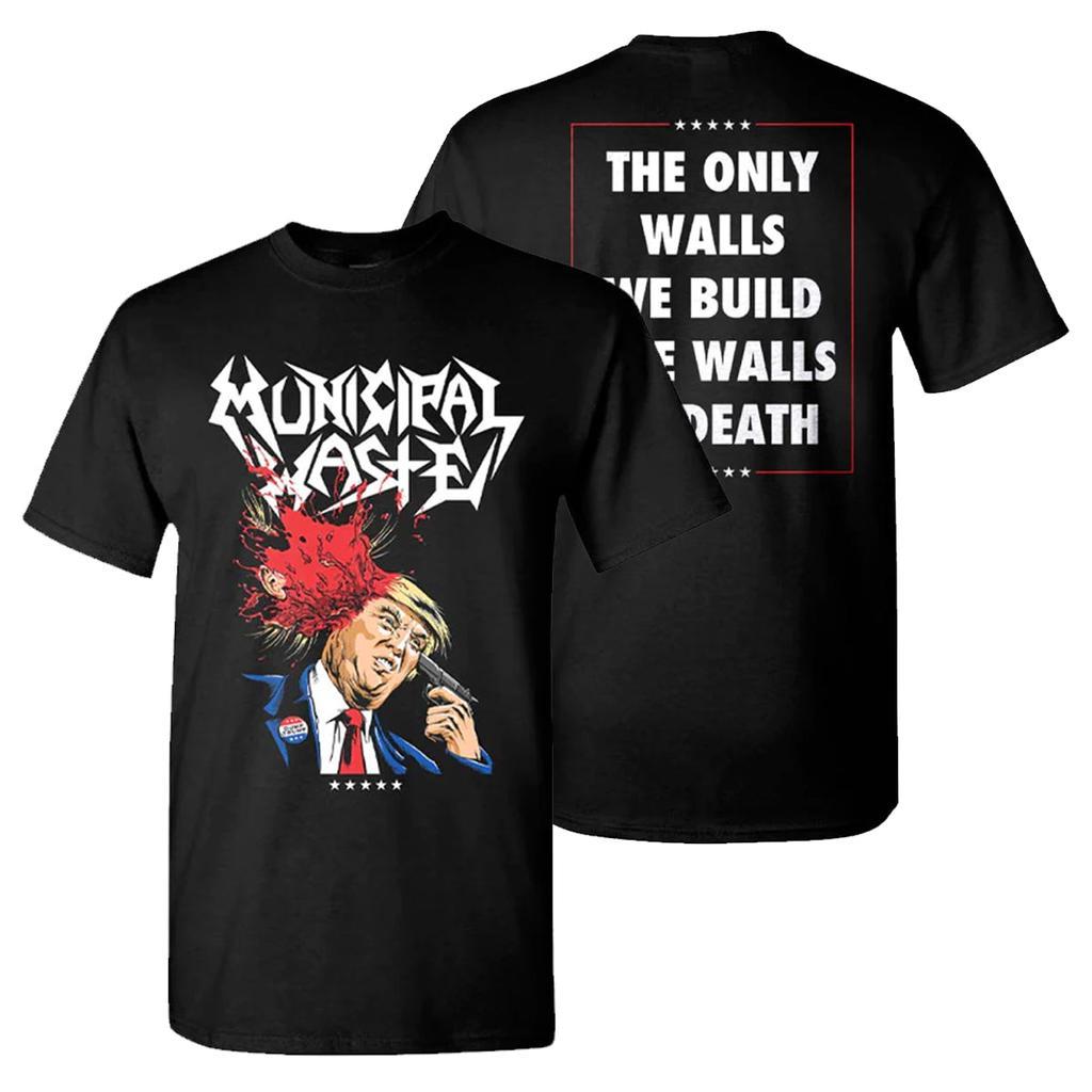 Municipal Waste Thrash Band Graphic Cotton T-shirt Unisex Men Women Fans Essentials Short Sleeve Tops Fashion Brand Summer Tee