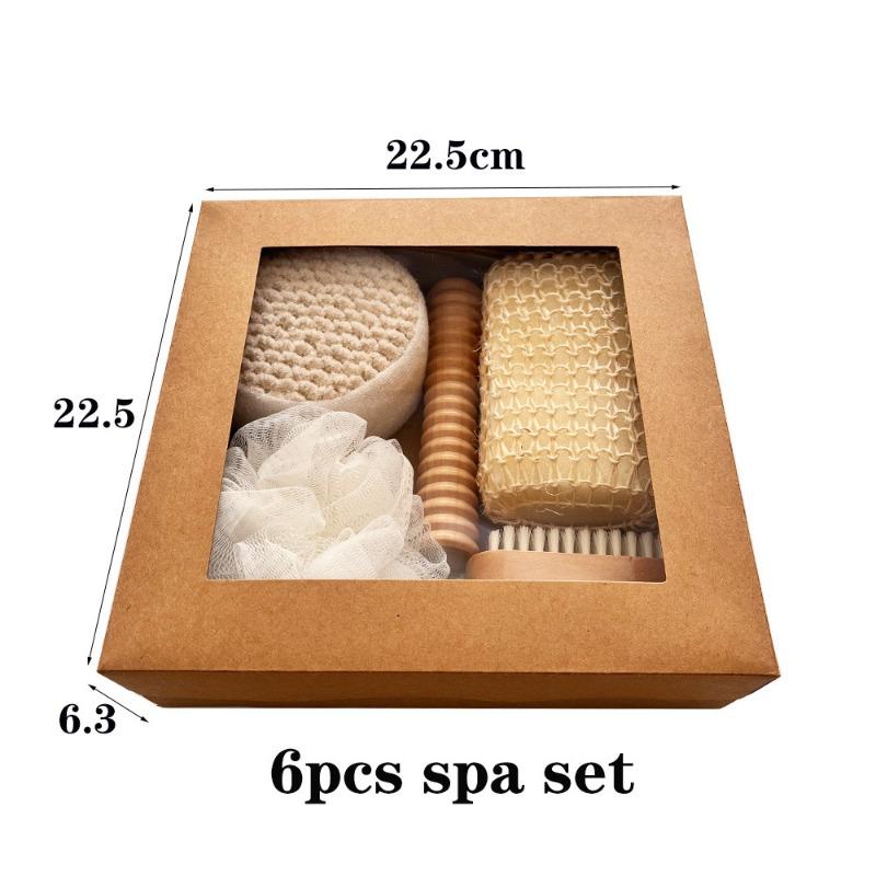 

Bath Set Scrub Towel Bath Brush Foot Grinder Holiday Gift Box