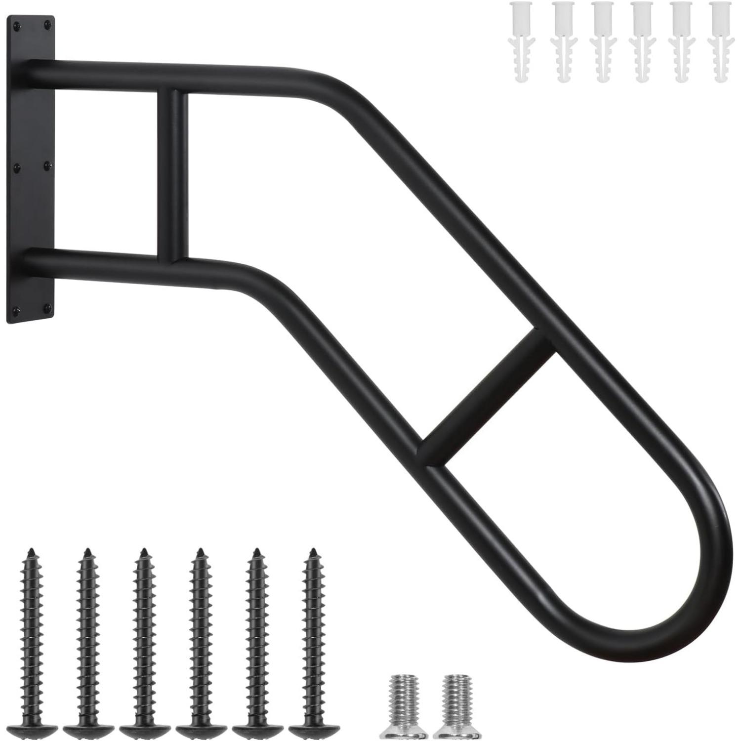 

Поручни для наружных лестниц, настенные поручни на 1-3 ступени, металлические поручни безопасности U-образной формы, лестничные поручни для внутренних лестниц, лестничные перила для внутренних помещений 1 PACK