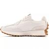 Women's New Balance 327 Sneakers Beige Leather Sports Shoes (WS327PJ)