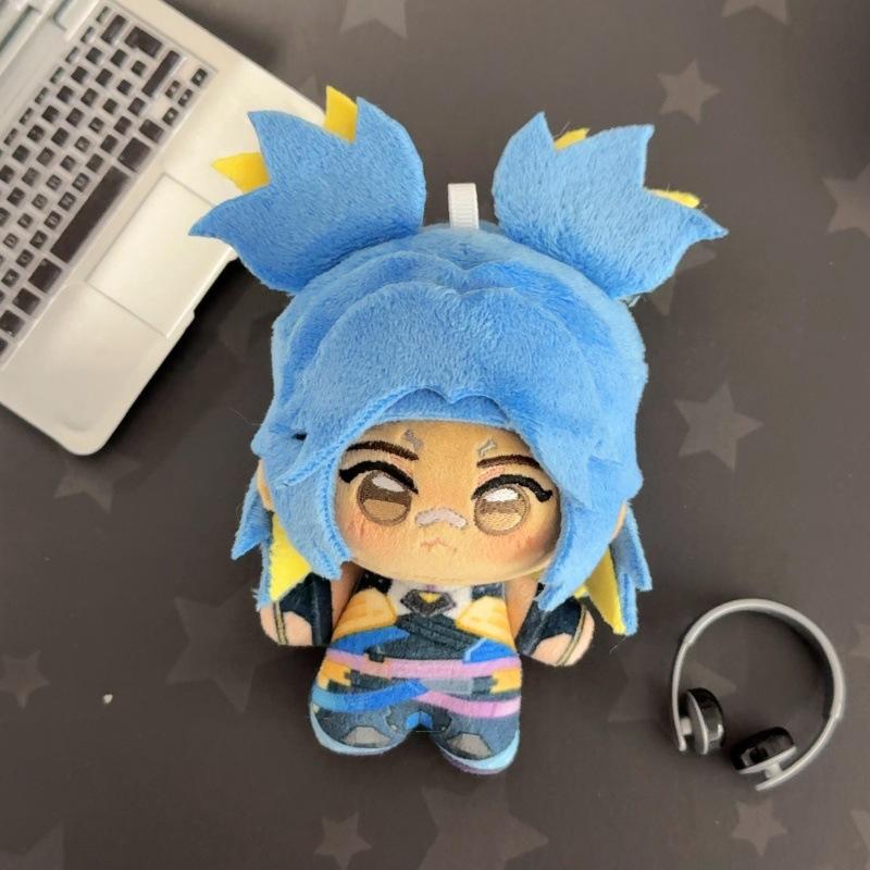 Soft Plush Character Doll Stuffed Toy with Detailed Outfit Design and Compact Size Suitable for Display and Collection Purposes