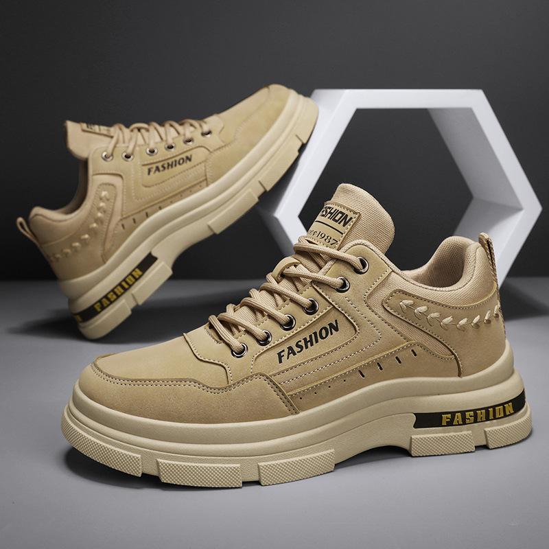 

Men s shoes 2025 summer new outdoor work work labor insurance shoes men s non-slip and wear-resistant fashion casual tooling shoes 39 хаки