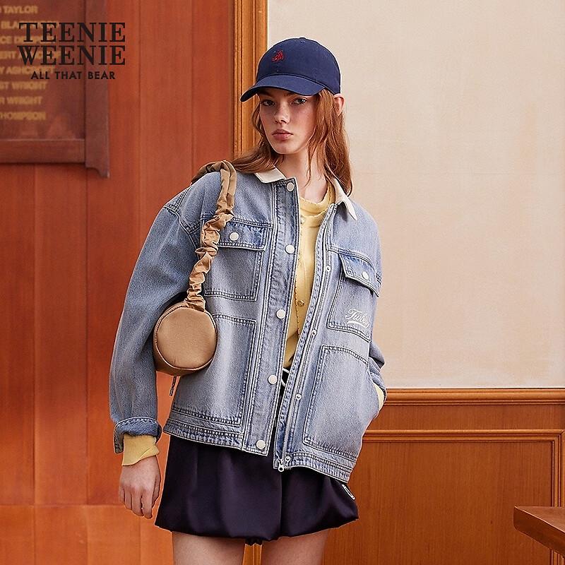 

Женская джинсовая куртка Teenie Weenie с контрастным воротником 170/L