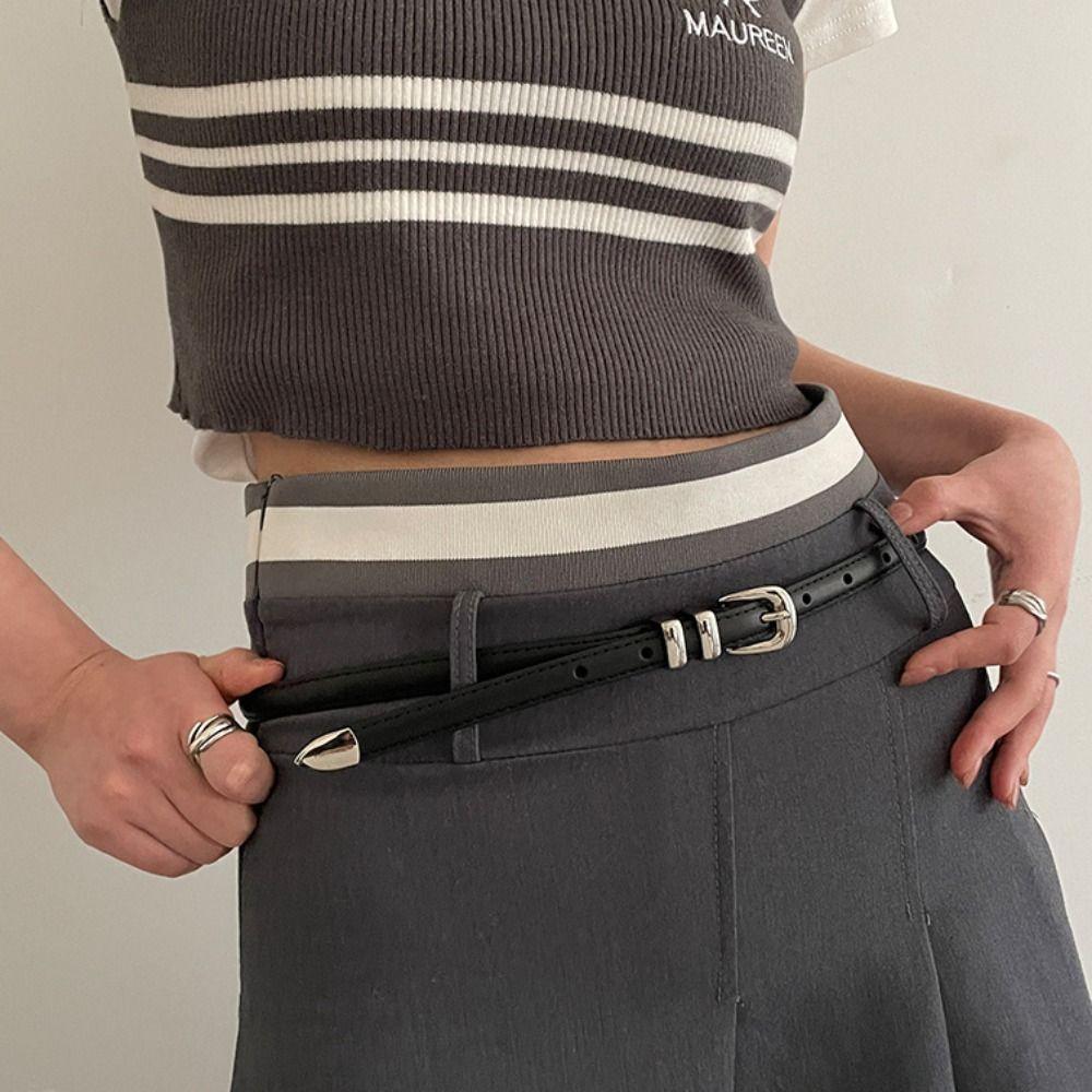 Adjustable Y2k Waist Belt Korean Style Jeans Waist Band All-match Women's Belt  Spicy Girl