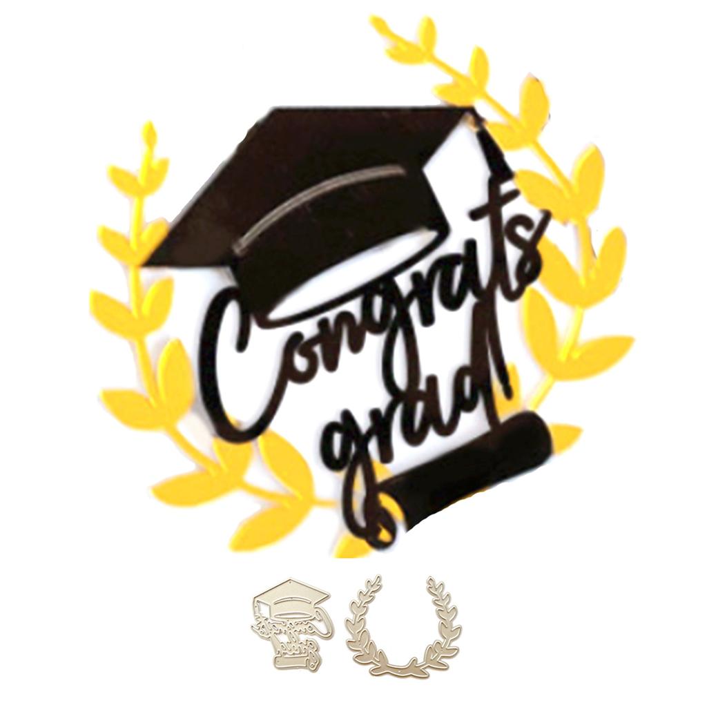 Graduation Metal Cutting Dies Stencils for DIY Scrapbooking Decorative Embossing Paper Cards Template Decor Die Cuts
