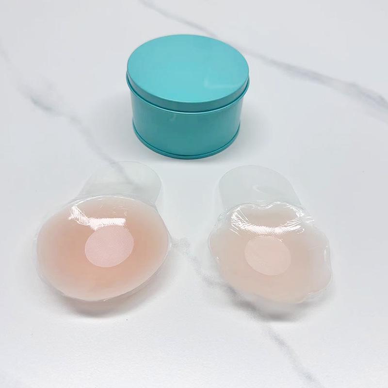 Anti-Sagging Invisible Silicone Nipple Covers for Large Breasts, Prevents Show-Through, for Wedding Dresses, Strapless, Thin, Anti-Protrusion.