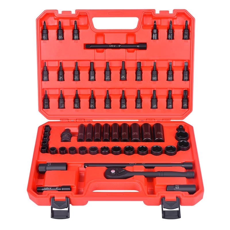 61-Piece Medium Socket Wrench Set with 72-Tooth Ratchet