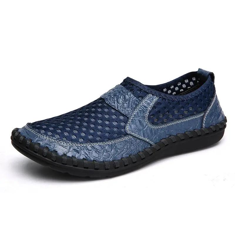 Fashion Breathable Shoes for Men Rubber Genuine Leather Mesh Color Buy New Summer Low Price Luxury H Cheap Liquidation Eva Man Sandals