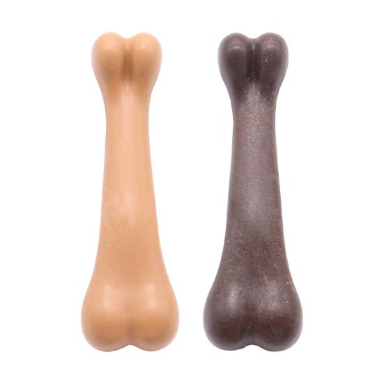 Bones Shaped Dog Toys for Aggressive Chewers Beef Flavor Dog Chew
