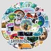 50 Diverse Ocean Landscape Graffiti Stickers, Water Cup, Mobile Phone Waterproof Decorative Stickers, Creative DIY Stickers
