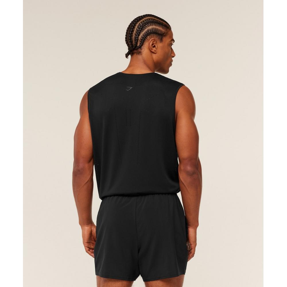 Gymshark Distance Seamless Tank Black A4b5i Bdkq