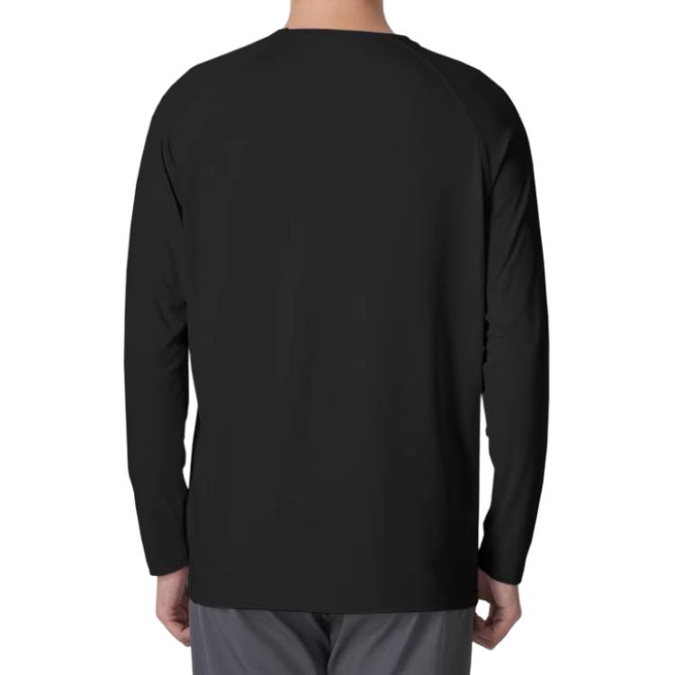Under Armour Quick-Dry Breathable Moisture-Wicking Long Sleeve T-Shirt Unisex tops Black 24600601-001
