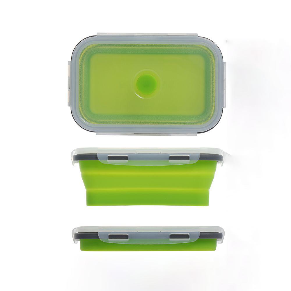 Eco-Friendly Storage Household Picnic Boxes Collapsible Bowl Silicone Food Container Folding Lunchbox