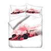 3D Printed Racing Bedding Set King Queen Bed Down Duvet Cover Pillowcase 2/3pc Speed Racing Bed Cover Teenagers Boys Men's Cover Gift