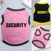Dog Vest Letter Printed Breathable Cotton Fashion Puppy Vest for Daily Wear