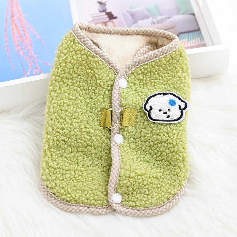 

Dog clothes winter teddy than bear cat fleece jacket thickened thermal vest vest small dog pet autumn and winter clothing XXL