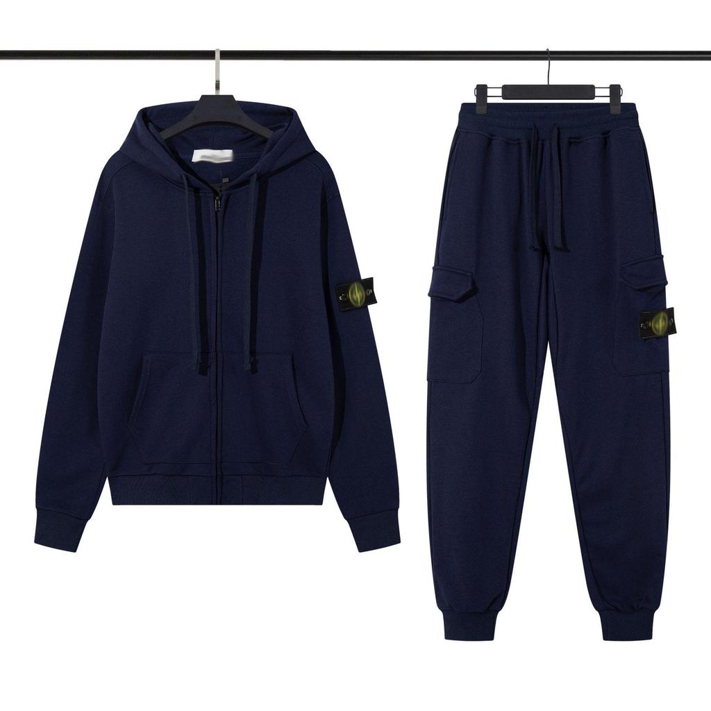 CrossSTONE Sitong Island Kapuzenpullover mit Reißverschluss & Jogginghosen-Set für Herren