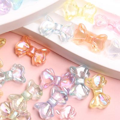 Kleine Bowknot Transparent Shiny AB Dekorative Kreative Perlen Material Zubehör