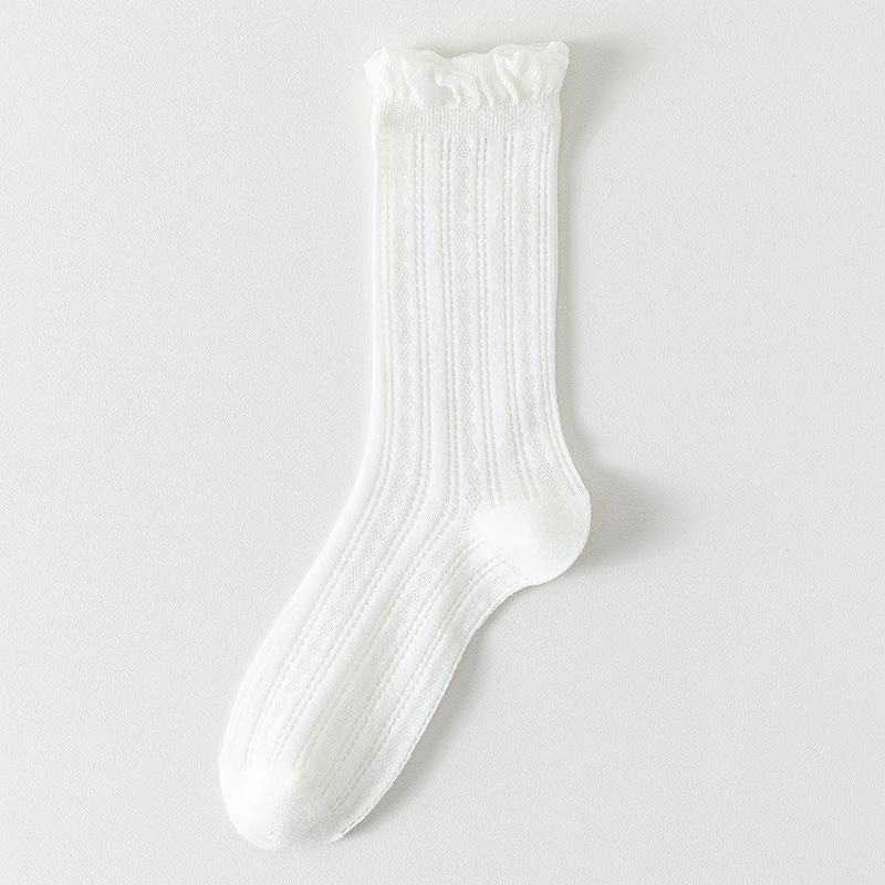Meias de Algodão Puro Femininas de Verão Finas Absorventes de Suor Respiráveis de Malha Algodão Inferior de Tambor Algodão Felpudo