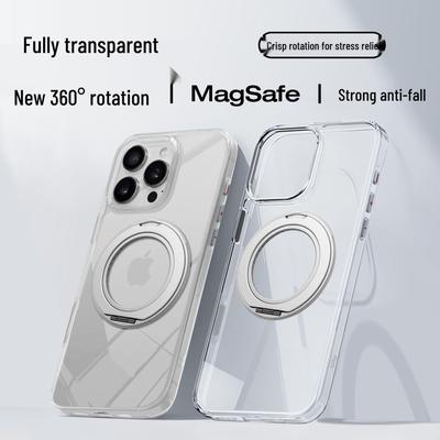 Magnetický stojánek otočný o 360° Nárazuvzdorné pouzdro pro iPhone 16 Pro Max