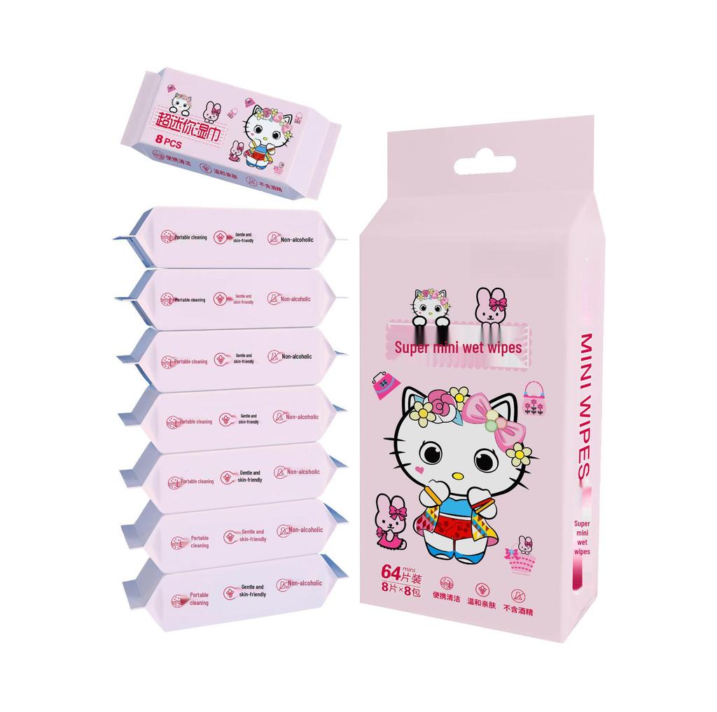 Portable Mini Baby Wipes: Disposable Hand & Mouth Cleaning for Infants & Toddlers