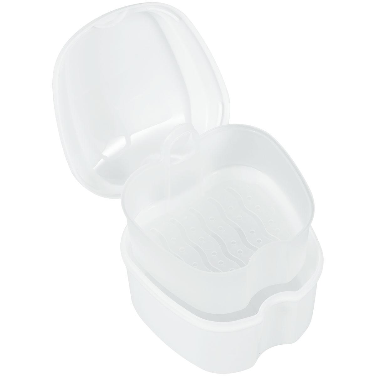 

Denture Storage Box Denture Case Orthodontic Prosthesis Teeth Container Boxes Dental Retainer Mouth Guard Oral Hygiene Supplies білий