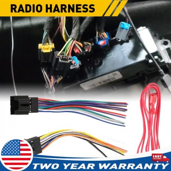 Radio Stereo Fits Wiring 2007-2013 Chevy Silverado Harness For 1500 2500