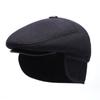 Headgear Earflap Woolen Hat Anti-cold Hooded Thermal Cap Classic Ear Protection Peaked Cap  Autumn