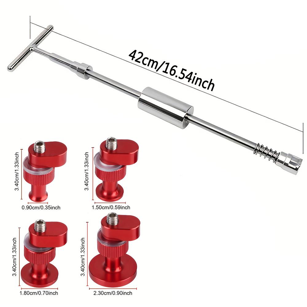 

Car Dent Puller Repair Kit-T Bar Dent Tool with 4pcs Heavy-Duty Aluminum Alloy Pull Tabs for Auto Body Paintless Dent Removal Puller with tabs