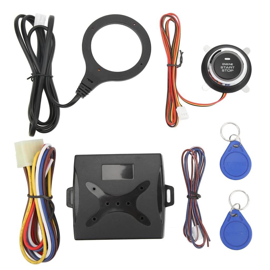 Rengu Push Start Ignition Kit, Car Push Start System, One Button Start Stop for Car