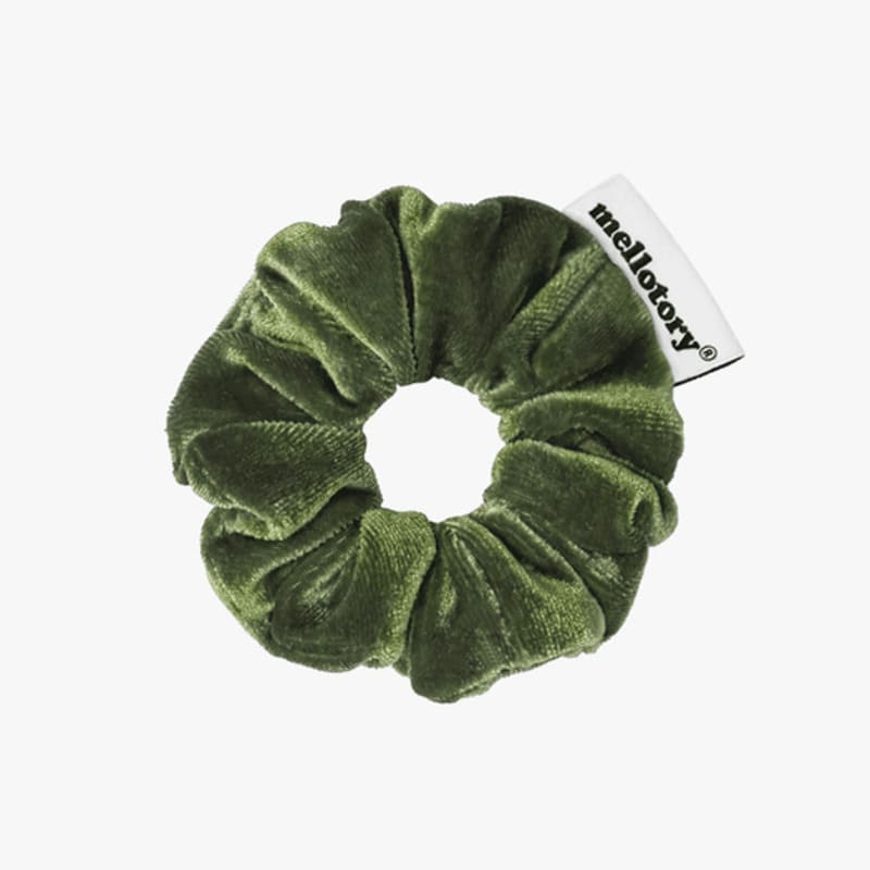 Mellotory mini Samt-Scrunchie (Olive)