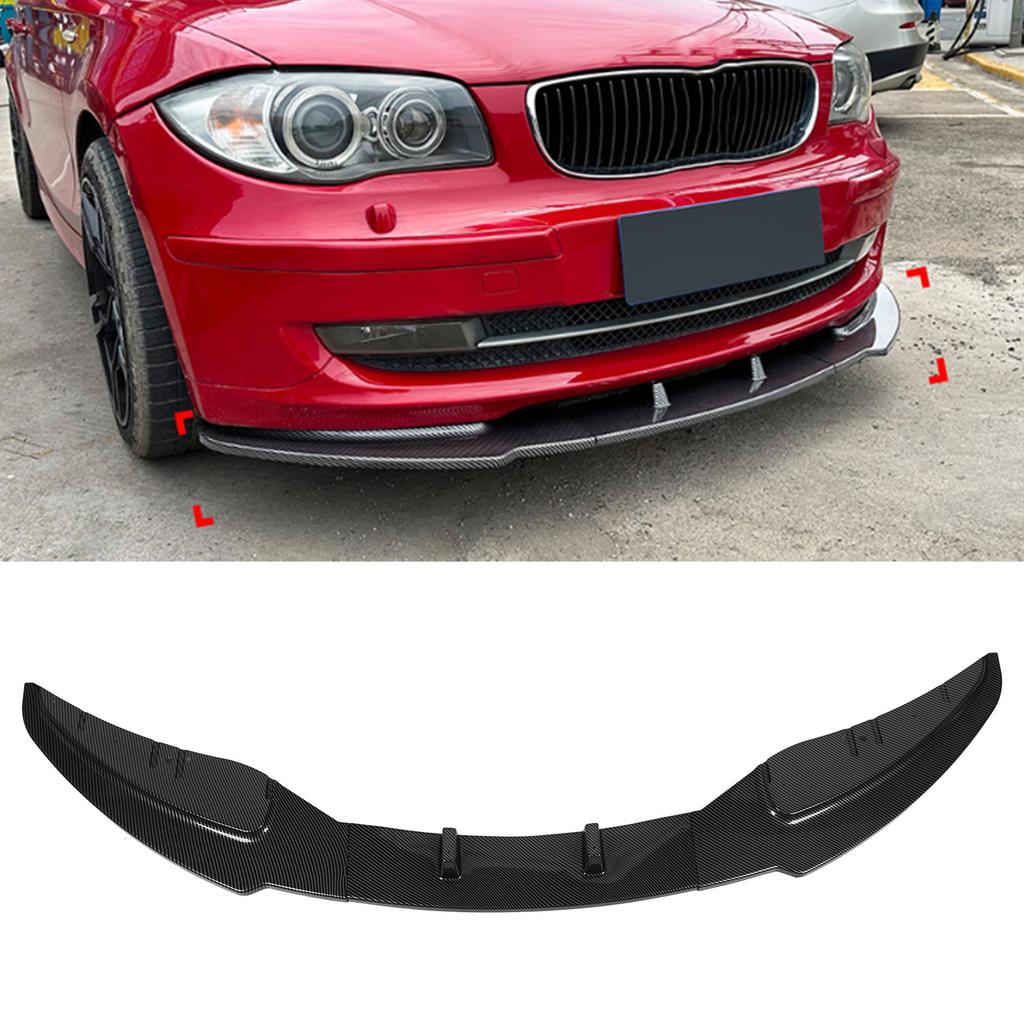 3 ks Lipový splitter spoiler předního nárazníku pro 1. řadu E81 E82 E87 E88 LCI Standardní edice 2008 až 2011