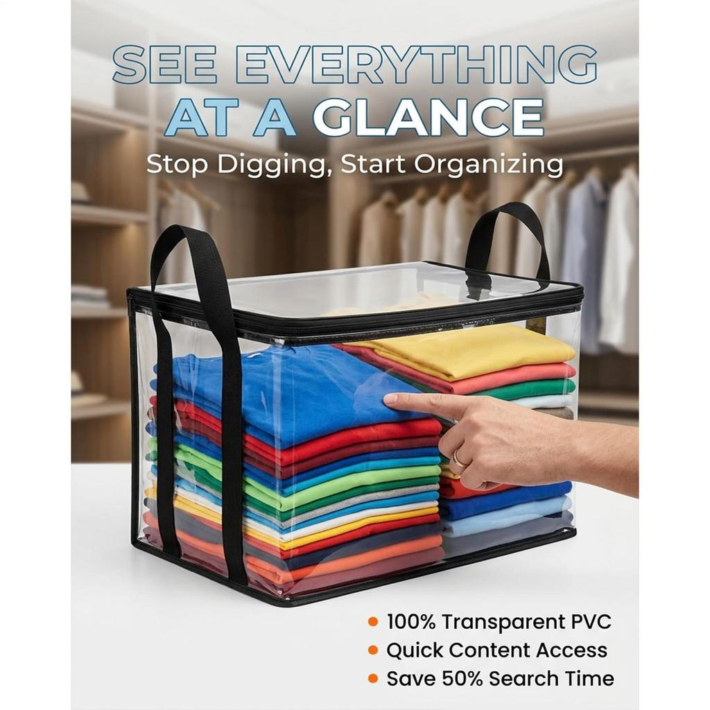 Sacs de rangement pour vêtements avec poignées Sacs fourre-tout pliables Gain de place Sacs pour vêtements couette Sacs de déménagement pour le rangement des vêtements