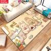 Cute Rabbit Easter Eggs Large Room Carpet Non Slip Cartoon Kids Bedroom Living Room Floor Mat Home Decor Children's Play Carpet