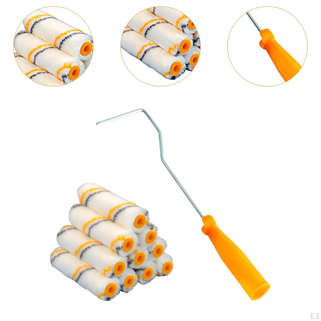 10 Pieces Mini Paint Roller Covers Painting Tools Wall Tool for DIY